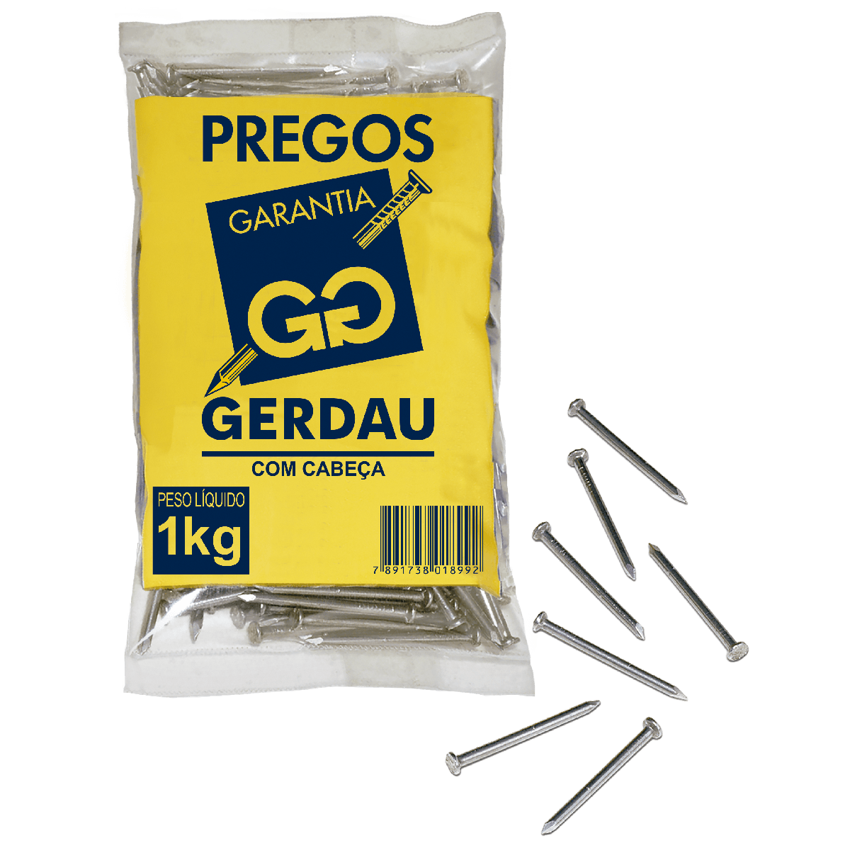PREGO C/ CABECA 17X21 GERDAU